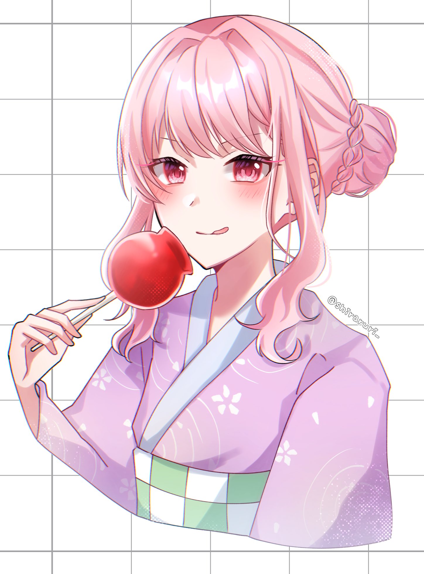 おサバちゃん 受注似顔絵A4額いり 似顔絵 イラスト 1人用 色紙サイズ