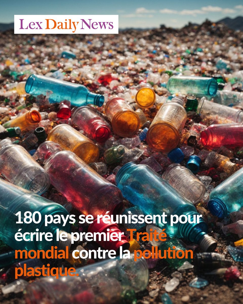 📌ACTU : À partir de ce mardi, Genève accueille les représentants de 180 pays sous l'égide de l'ONU, jusqu’au 14 août. Ils ont dix jours pour tenter de rédiger le premier traité mondial contre la pollution plastique. #plastique #environnement