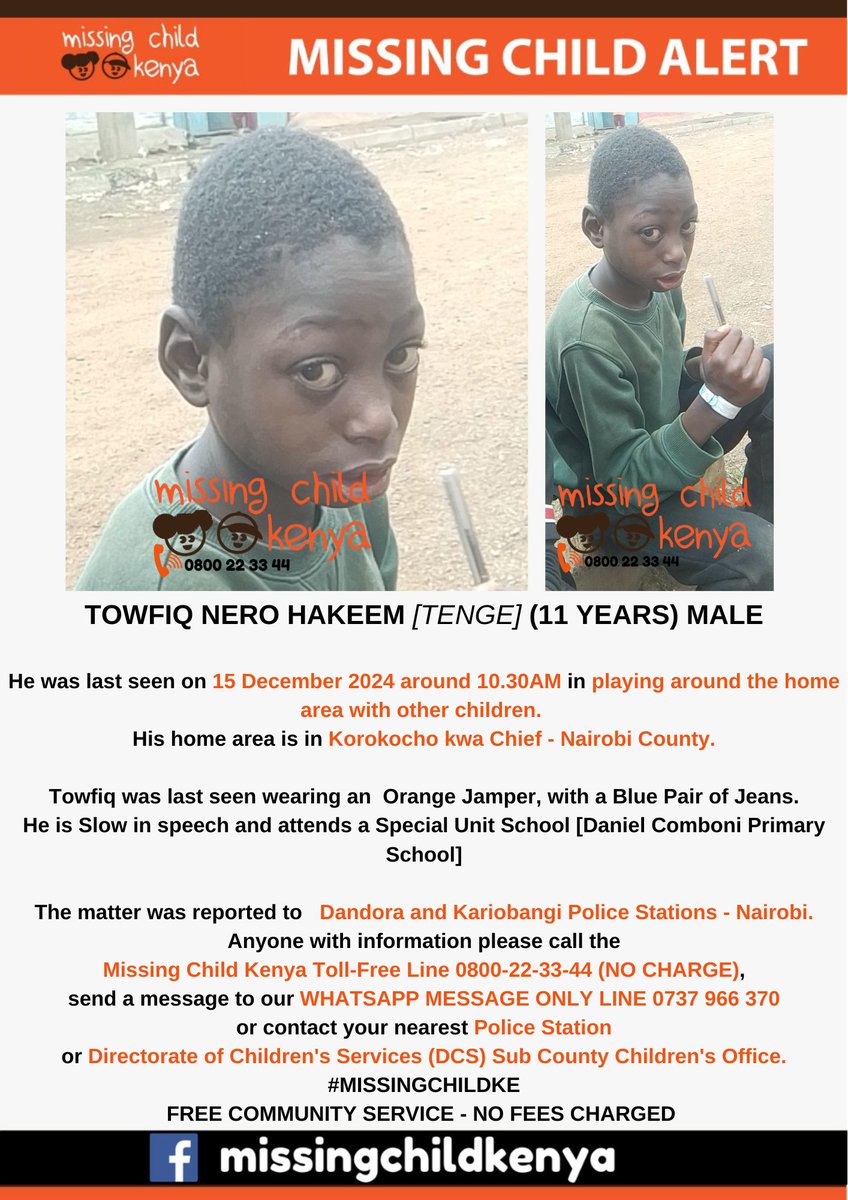 Towfiq’s family has suffered unimaginable pain since his disappearance, if you have any information, no matter how small, please come forward to help reunite them with their missing child.
#BringTowfiqHome