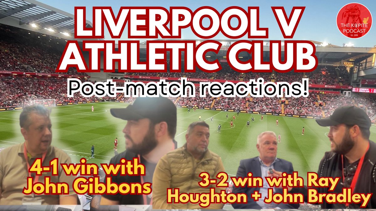 The Kopite Podcast (@kopitepodcast) on Twitter photo ๐๐
๐ ๐ฏ ๐๐๐๐๐๐๐๐ | ๐๐๐๐-๐๐๐๐๐
<a href="/Mick_Moran_/">Mick Moran</a> was joined by <a href="/johngibbonsblog/">John Gibbons</a> to react to the first friendly & <a href="/RayHoughton8/">Ray Houghton</a> + <a href="/jbradleymedia/">John Bradley</a> for the second! ๐ด
๐ฅ Watch on YouTube:
โ youtu.be/wjUOeeNwBM8
๐๏ธ Listen via audio:
โ linktr.ee/TheKopitePodcaโฆ ๐๐
๐ ๐ฏ ๐๐๐๐๐๐๐๐ | ๐๐๐๐-๐๐๐๐๐
<a href="/Mick_Moran_/">Mick Moran</a> was joined by <a href="/johngibbonsblog/">John Gibbons</a> to react to the first friendly & <a href="/RayHoughton8/">Ray Houghton</a> + <a href="/jbradleymedia/">John Bradley</a> for the second! ๐ด
๐ฅ Watch on YouTube:
โ youtu.be/wjUOeeNwBM8
๐๏ธ Listen via audio:
โ linktr.ee/TheKopitePodcaโฆ