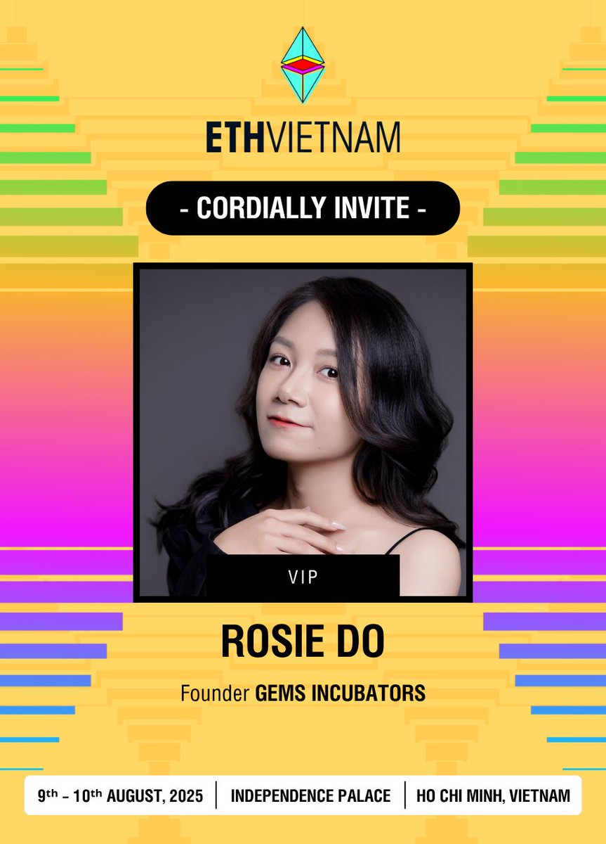 Rosie Do 🔺 (@gemsincubators) on Twitter photo Took profit on ETH — now fully ready for ETHVietnam 2025! Let’s gooo! 🚀🇻🇳 <a href="/eth_vietnam/">ETH Vietnam 🇻🇳 | HO CHI MINH 2025</a>
ETH Vietnam 🇻🇳 | HO CHI MINH 2025
🗓 August 9–10, 2025 | 📍 Independence Palace, Ho Chi Minh City
🎟️ Claim your free ticket now: eth-vietnam.com
ETHVietnam is back 🫡 bolder, Took profit on ETH — now fully ready for ETHVietnam 2025! Let’s gooo! 🚀🇻🇳 <a href="/eth_vietnam/">ETH Vietnam 🇻🇳 | HO CHI MINH 2025</a>
ETH Vietnam 🇻🇳 | HO CHI MINH 2025
🗓 August 9–10, 2025 | 📍 Independence Palace, Ho Chi Minh City
🎟️ Claim your free ticket now: eth-vietnam.com
ETHVietnam is back 🫡 bolder,