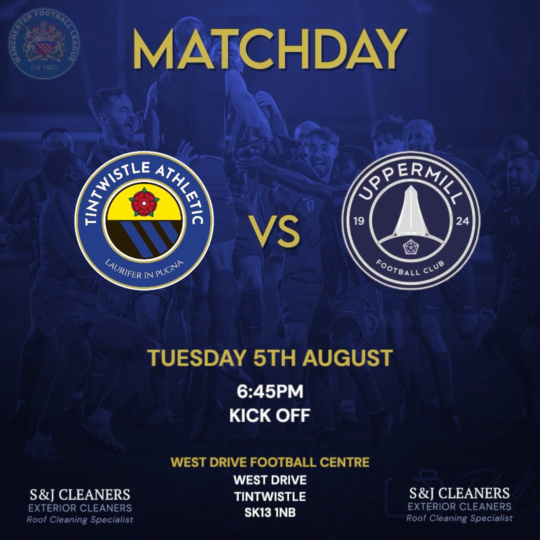 Tintwistle Athletic First Team (@tafc_firsts) on Twitter photo ๐๐ฉโ๐จ ๐๐๐ฉ๐๐๐๐๐ฎ!! ๐๐
Come & join us at West Drive Football Centre tonight, in our first fixture of the season.
๐ <a href="/Uppermill_FC/">Uppermill FC</a>
๐๏ธ West Drive - SK13 1NB
๐
05/08/25
โฐ 6:45PM Kick Off
๐๏ธ FREE ENTRY
#JoinTheJourney #NewEra ๐ตโซ๏ธ ๐๐ฉโ๐จ ๐๐๐ฉ๐๐๐๐๐ฎ!! ๐๐
Come & join us at West Drive Football Centre tonight, in our first fixture of the season.
๐ <a href="/Uppermill_FC/">Uppermill FC</a>
๐๏ธ West Drive - SK13 1NB
๐
05/08/25
โฐ 6:45PM Kick Off
๐๏ธ FREE ENTRY
#JoinTheJourney #NewEra ๐ตโซ๏ธ