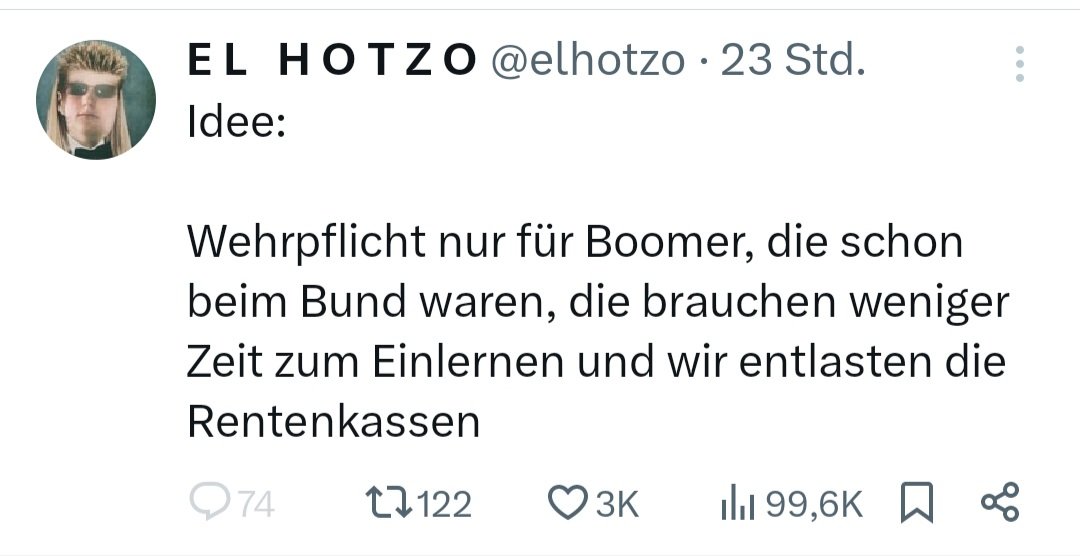 Kill Bill (@pollenfilter) on Twitter photo Dieser widerliche Tweet hat 3000 likes, Kommentarfunktion mittlerweile ausgeschaltet.
Wer Widerworte gibt wird für 12 Stunden gesperrt?
#FreeKenWolfgangsson
<a href="/KenWolfgangsson/">Farmermän in 🇸🇪 #TeamLiebe 🙋♂️🥝🐑🤡🥛🌲🫘</a> Dieser widerliche Tweet hat 3000 likes, Kommentarfunktion mittlerweile ausgeschaltet.
Wer Widerworte gibt wird für 12 Stunden gesperrt?
#FreeKenWolfgangsson
<a href="/KenWolfgangsson/">Farmermän in 🇸🇪 #TeamLiebe 🙋♂️🥝🐑🤡🥛🌲🫘</a>