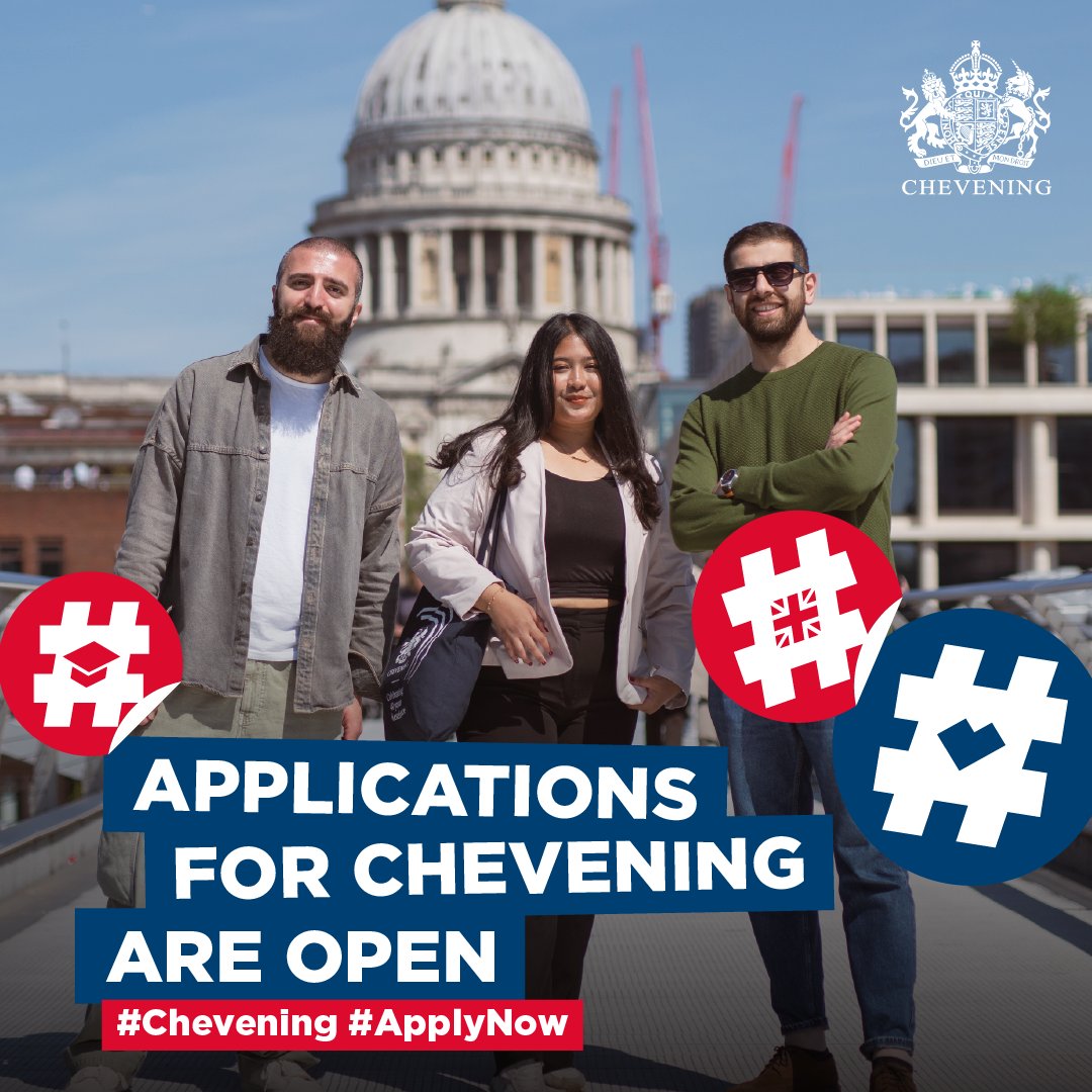📢 อย่าพลาดครั้งสำคัญ! 🎓🇬🇧 ทุนการศึกษาชีฟนิ่งเปิดรับสมัครแล้ว!

🎓 ทุนการศึกษาเต็มจำนวนจากรัฐบาลสหราชอาณาจักร เปิดรับสมัครสำหรับปีการศึกษา 2026/27 ตั้งแต่วันนี้ถึงวันที่ 7 ตุลาคม 2568

✍🏻 โอกาสดีๆ ที่พลาดไม่ได้ เริ่มต้นเขียนใบสมัครเลยตั้งแต่วันนี้!

#Chevening