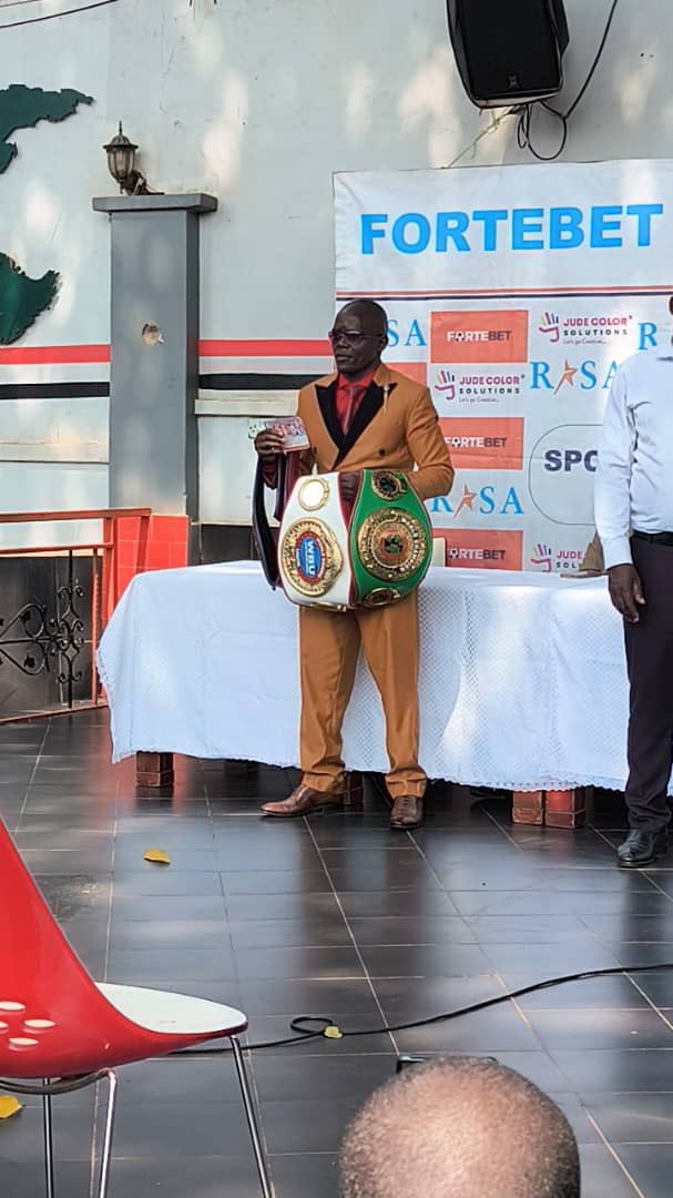 And the Fortebet sports man Award for the Month of July 2025 goes to Boxer Kiwalabye Frank . The current World Boxing Union  super bantamweight Title holder! Congratulations 🎊  <a href="/OgwangOgwang/">Peter Ogwang</a> <a href="/NCSUganda1/">National Council of Sports -Uganda</a> <a href="/JanetMuseveni/">Janet K Museveni</a> <a href="/Official_UOC/">NOC UGANDA | CGA UGANDA</a> <a href="/BoxingUganda/">Uganda Boxing Federation</a> <a href="/NBSportUg/">NBS Sport</a>