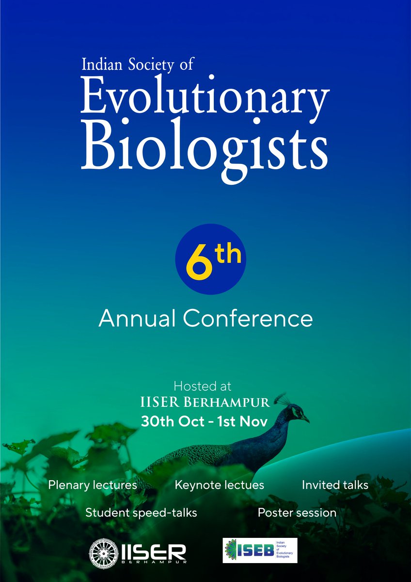 Bodhisatta Nandy (@nbodhi84) on Twitter photo Last date of Abstract submission has been extended to 14th August. Please submit your abstract soon, and encourage other to do the same too. See you at #ISEB6 at <a href="/IISER_BERHAMPUR/">IISER Berhampur</a>. <a href="/india_evolution/">EvolutionIndia</a> Last date of Abstract submission has been extended to 14th August. Please submit your abstract soon, and encourage other to do the same too. See you at #ISEB6 at <a href="/IISER_BERHAMPUR/">IISER Berhampur</a>. <a href="/india_evolution/">EvolutionIndia</a>