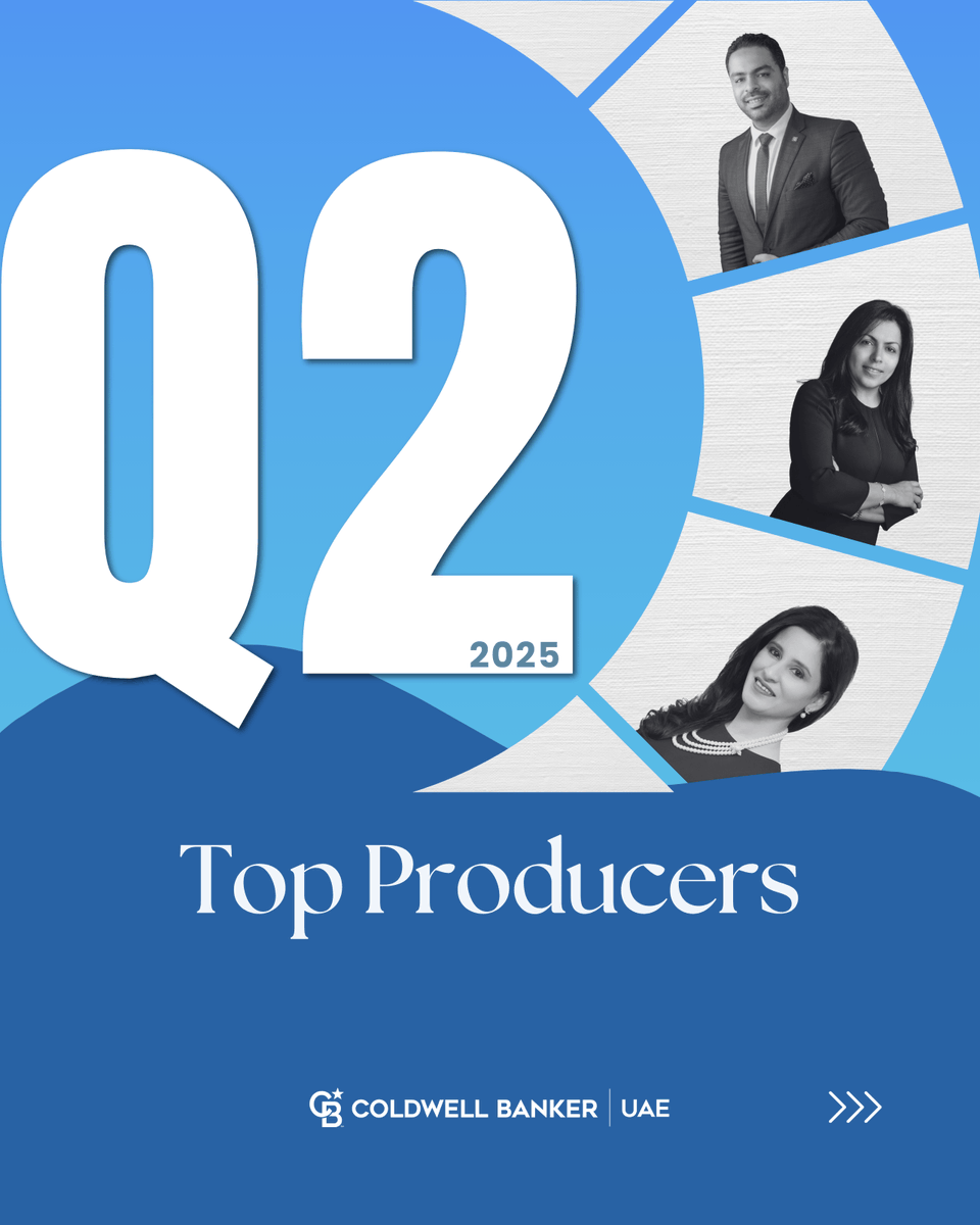 cb_uae's tweet photo. 🏆 Top 3 Agents of Q2 🏆
Excellence isn’t just a goal—it’s our standard. Congratulations to our top-performing agents for Quarter 2! Your dedication, passion, and results continue to inspire.
Here’s to raising the bar, every quarter! 💙💼✨

#ColdwellBankerUAE #TopAgents #Quarter2Success #RealEstateExcellence #CBProud #DubaiRealEstate #TopPerformers #ColdwellBankerGlobal