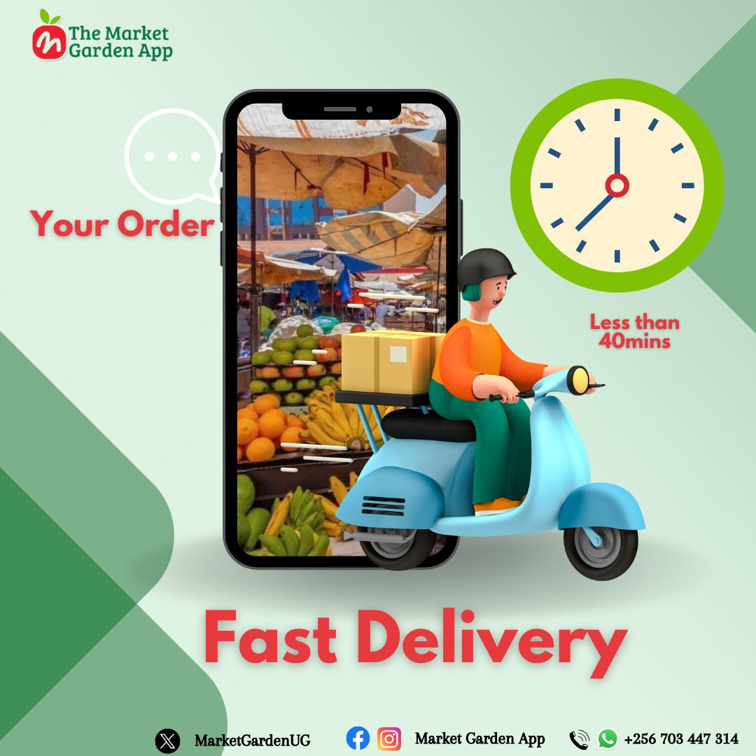 From Nakawa, Nakasero, Ntinda, Kalerwe markets to your table in a FLASH.

Seamless grocery shopping starts here with the Market Garden application!

Download the App and shop NOW