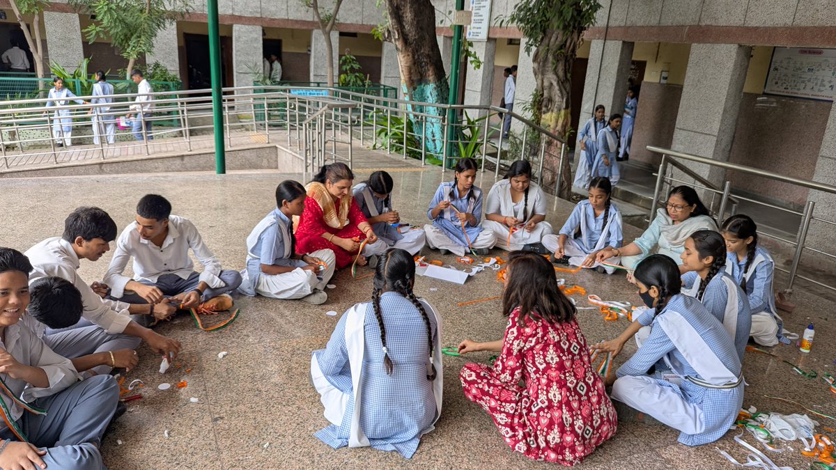 Sumitra Bansal (@sumitraban61373) on Twitter photo What a sight!
Students and teachers of #G co-ed sss Mangol Pur kalan 1412033 school shining with Tiranga brooches today!
Let’s make #HarGharTiranga a grand celebration till Aug 15!
<a href="/narendramodi/">Narendra Modi</a>
<a href="/gupta_rekha/">Rekha Gupta</a>
<a href="/Dir_Education/">DIRECTORATE OF EDUCATION Delhi</a>
<a href="/CMODelhi/">CMO Delhi</a> What a sight!
Students and teachers of #G co-ed sss Mangol Pur kalan 1412033 school shining with Tiranga brooches today!
Let’s make #HarGharTiranga a grand celebration till Aug 15!
<a href="/narendramodi/">Narendra Modi</a>
<a href="/gupta_rekha/">Rekha Gupta</a>
<a href="/Dir_Education/">DIRECTORATE OF EDUCATION Delhi</a>
<a href="/CMODelhi/">CMO Delhi</a>