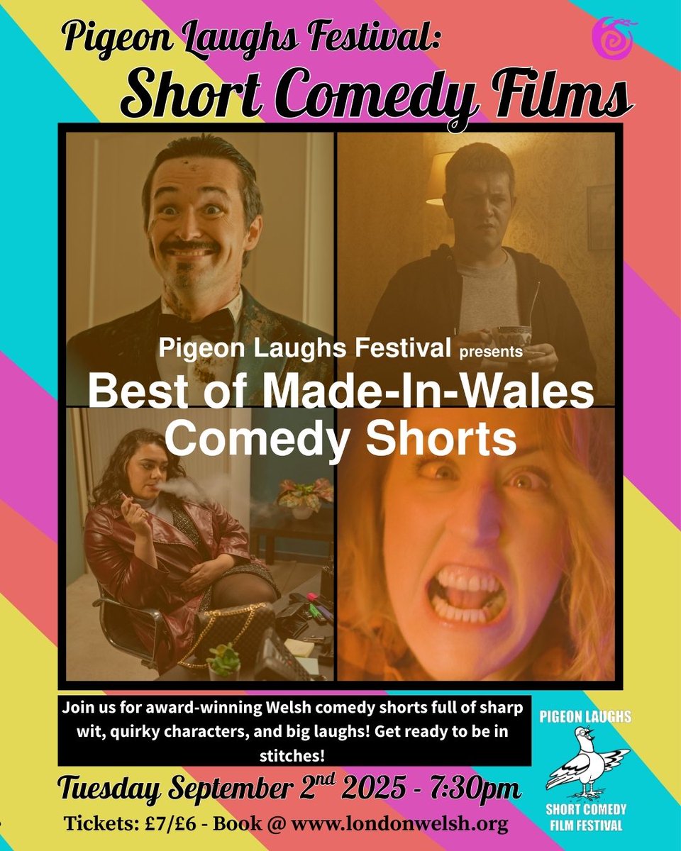 London Welsh Centre (@londonwelshccll) on Twitter photo Short films? we've got them! with @pigeonlaughsfestival
an evening of fun and frivolity.
.
.
.
.
#londonwelshcentre #comedy #shortfilm #comedyshortfilm #filmfestival #welshcomedy #welshcomedyfilms Short films? we've got them! with @pigeonlaughsfestival
an evening of fun and frivolity.
.
.
.
.
#londonwelshcentre #comedy #shortfilm #comedyshortfilm #filmfestival #welshcomedy #welshcomedyfilms