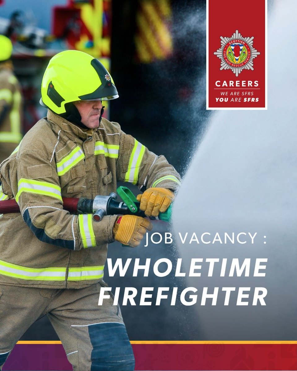 Thinking about a career as a firefighter? Applications open on Thursday, 14 August.

Check out what the role involves ➡️ bit.ly/41u0Uu6

#WeAreSFRS #SFRScareer