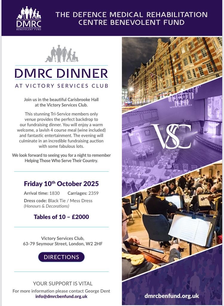 DMRC Benevolent Fund (@dmrc_benfund) on Twitter photo Our fundraising dinner planning <a href="/VictoryServices/">Victory Services Club</a> continues. We are delighted to announce our host for the evening is our good friend <a href="/antonycotton/">Antony Cotton MBE</a>.
If you are able to support with a raffle or auction prize, or wish to purchase places please get in touch, info@dmrcbenfund.org.uk Our fundraising dinner planning <a href="/VictoryServices/">Victory Services Club</a> continues. We are delighted to announce our host for the evening is our good friend <a href="/antonycotton/">Antony Cotton MBE</a>.
If you are able to support with a raffle or auction prize, or wish to purchase places please get in touch, info@dmrcbenfund.org.uk