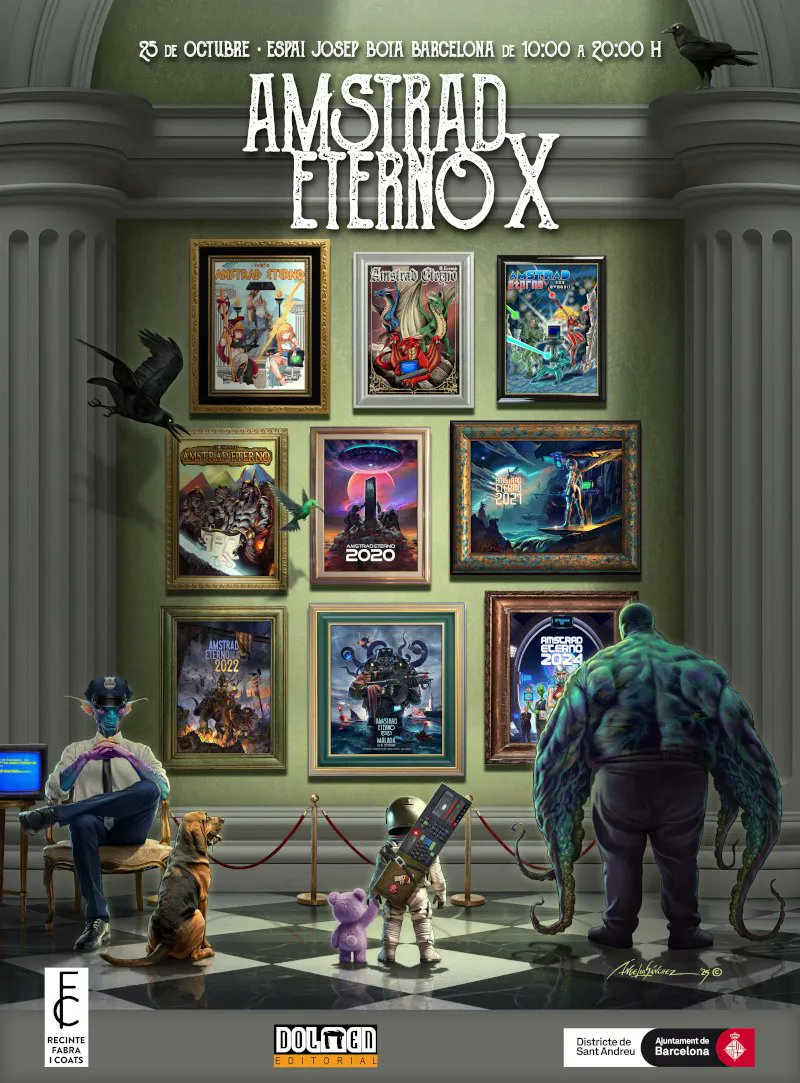Juanjo Muñoz (@juanjoide) on Twitter photo Ha sido tan amable Atila Merino (<a href="/blackmores_/">Atila Merino</a>) de ofrecer un tenderete para el CAAD en el próximo Amstrad Eterno, que será el 25 de octubre en Barcelona. ¿Hay algún CAADiano al que le vaya bien defender el reducto de la Aventura en esa fecha y lugar? 😇
amstradeterno.com Ha sido tan amable Atila Merino (<a href="/blackmores_/">Atila Merino</a>) de ofrecer un tenderete para el CAAD en el próximo Amstrad Eterno, que será el 25 de octubre en Barcelona. ¿Hay algún CAADiano al que le vaya bien defender el reducto de la Aventura en esa fecha y lugar? 😇
amstradeterno.com