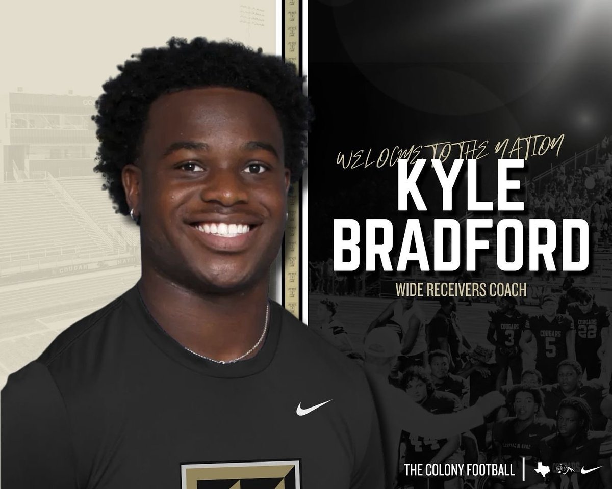 TCHS Cougar Football (@tcougarfootball) on Twitter photo Pumped to welcome Coach Bradford to the staff! #TCfootball #GBGC #Showtime <a href="/708Bradford/">Kyle Bradford</a> Pumped to welcome Coach Bradford to the staff! #TCfootball #GBGC #Showtime <a href="/708Bradford/">Kyle Bradford</a>