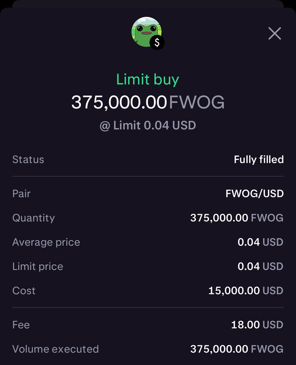 🟢 $FWOG good