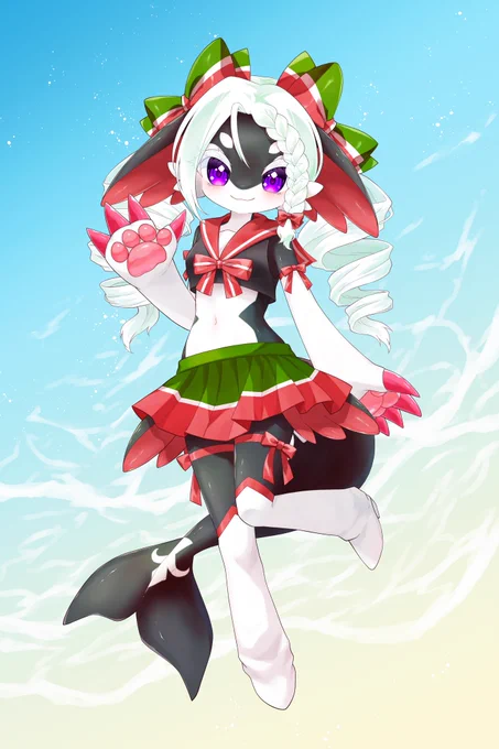氵さん【 】にコミッションでお願いしていたリエルのイラストめちゃくちゃ可愛いので皆にも見て欲しい