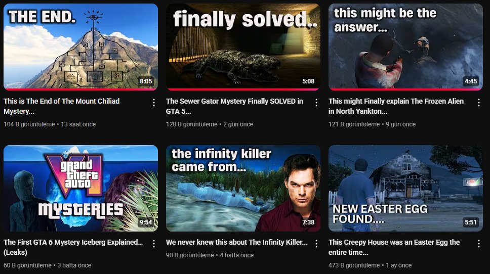 Youtube'da Gator Keys adlı bir kanal son 2-3 aydır ortaya çıkıp GTA 5'te kimsenin çözemediği gizemleri tak diye çözmeye başladı.

İnsanlar bu kanalın GTA 6'dan önce GTA 5'teki çözülememiş gizemleri açıklaması için doğrudan Rockstar tarafından desteklendiğini düşünüyor.

🤷🏻‍♂️