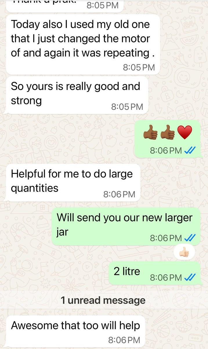 Good products don’t make noise. 

They give good returns.

3 years ago, I sent my cousin 

our mixer for her salad catering business in Bangalore.

She still uses it few times daily and its running trouble free,

That’s not hype, that’s proof.

Build something that lasts.

And