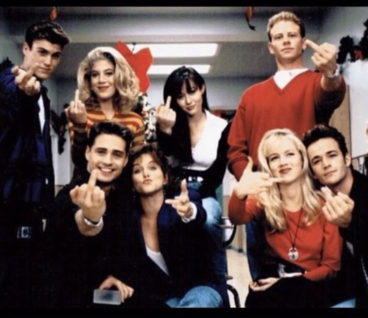 The cast of Beverly Hills, 90210 has had enough press for the day 📸