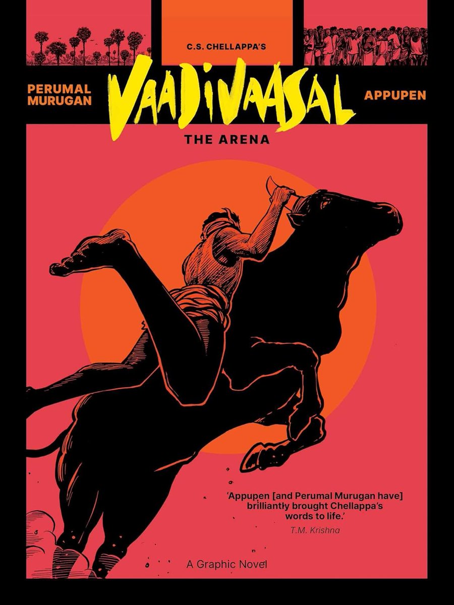 Today in the ARB: <a href="/_mahika_dhar/">Mahika Dhar</a> reviews the graphic novel “Vaadivaasal: The Arena” by CS Chellapa &amp; Perumal Murugan, illus by Appupen "evocative and gripping" @simonschusterin asianreviewofbooks.com/vaadivaasal-th…