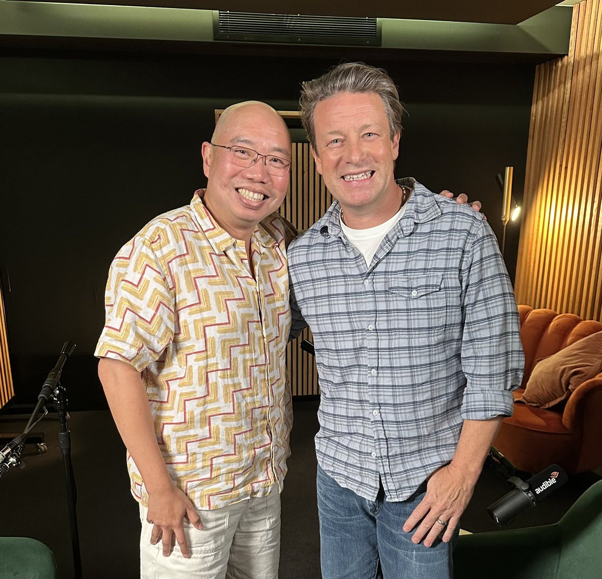 Giles Yeo (@gilesyeo) on Twitter photo Just casually hanging out with <a href="/jamieoliver/">Jamie Oliver</a> in studio! New podcast dropping early 2026 #obesityisnotachoice Just casually hanging out with <a href="/jamieoliver/">Jamie Oliver</a> in studio! New podcast dropping early 2026 #obesityisnotachoice