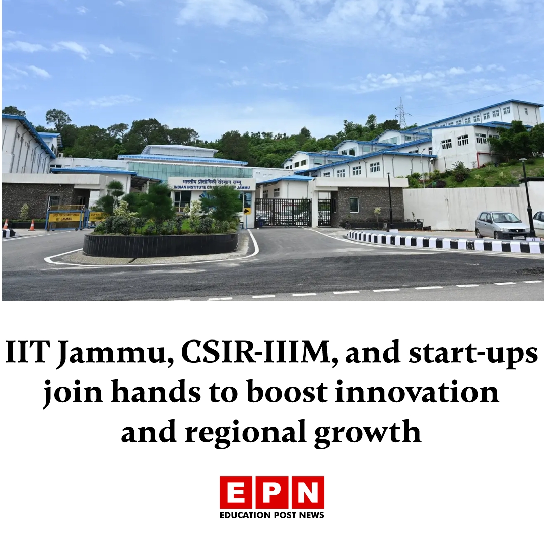 Education_EP's tweet image. @IITJammu, @csiriiim, and start-ups join hands to boost innovation and regional growth

Details here 🔗 educationpost.in/news/education…

#InnovationAlliance #IITJammu #CSIRIIIM #StartupEcosystem #RegionalGrowth #TechForGood #AgriBiotech #HealthcareInnovation #EducationNews #EPNews