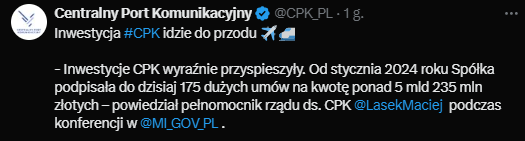 Michał Czarnik (@michalczarnik) on Twitter photo Osadzając w prawdziwym kontekście manipulujące wypowiedzi <a href="/LasekMaciej/">Maciej Lasek</a> z konferencji lękowej zwołanej naprędce po zapowiedzianym przez <a href="/NawrockiKn/">Karol Nawrocki</a> złożeniu projektu ustawy przywracającej prawdziwy kształt projektu CPK.
1⃣ Wartość podpisanych umów, którą posługuje się pan Osadzając w prawdziwym kontekście manipulujące wypowiedzi <a href="/LasekMaciej/">Maciej Lasek</a> z konferencji lękowej zwołanej naprędce po zapowiedzianym przez <a href="/NawrockiKn/">Karol Nawrocki</a> złożeniu projektu ustawy przywracającej prawdziwy kształt projektu CPK.
1⃣ Wartość podpisanych umów, którą posługuje się pan