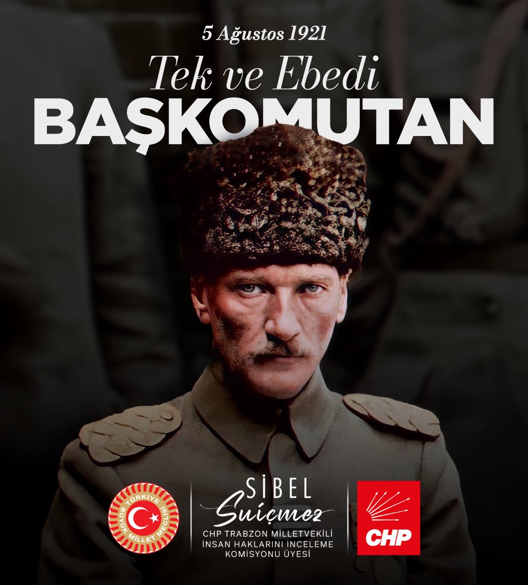 Cumhuriyetimizin kurucusu Ulu Önder Mustafa Kemal Atatürk’e Türkiye Büyük Millet Meclisi tarafından “Türk Orduları Başkomutanı” ünvanı verilişinin 104'üncü yılı kutlu olsun.

Daima izindeyiz.
Saygı ve minnetle…