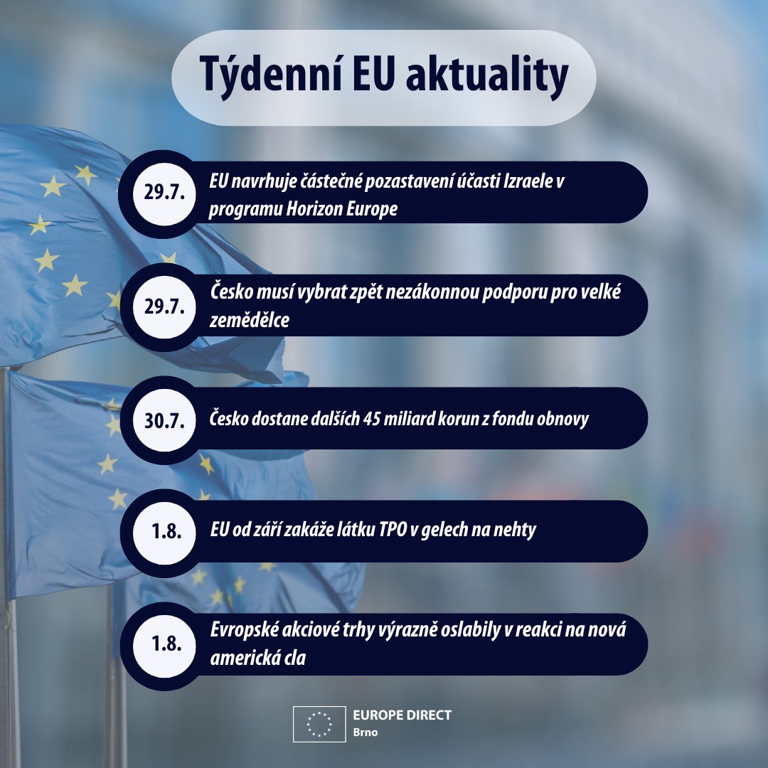 🇪🇺 Zajímavosti z EU za minulý týden 👇

Více na IG ED Brno 👉1url.cz/3JR1A