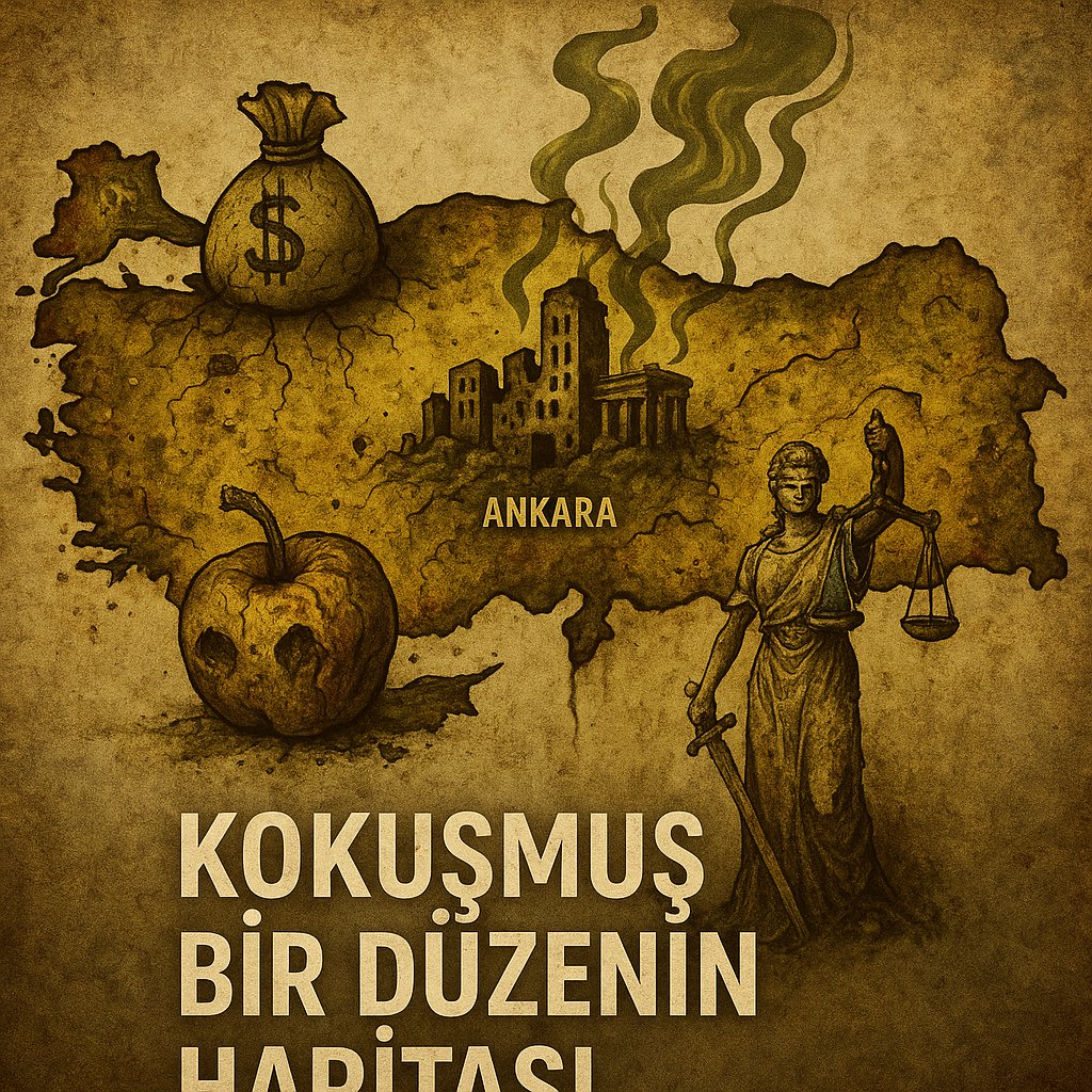 Bir çürümüşlük haritası düşün
içinde rüşvet, yoksulluk, adaletsizlik ve suskunluk var.
Göz göre göre çöküşün ortasındayız.
@ilerikalkinma
#SahteDiplomalılarıAçıklayın
#akpbitti 
#AffetTürkiyem 
#MustafaKemalAtatürk