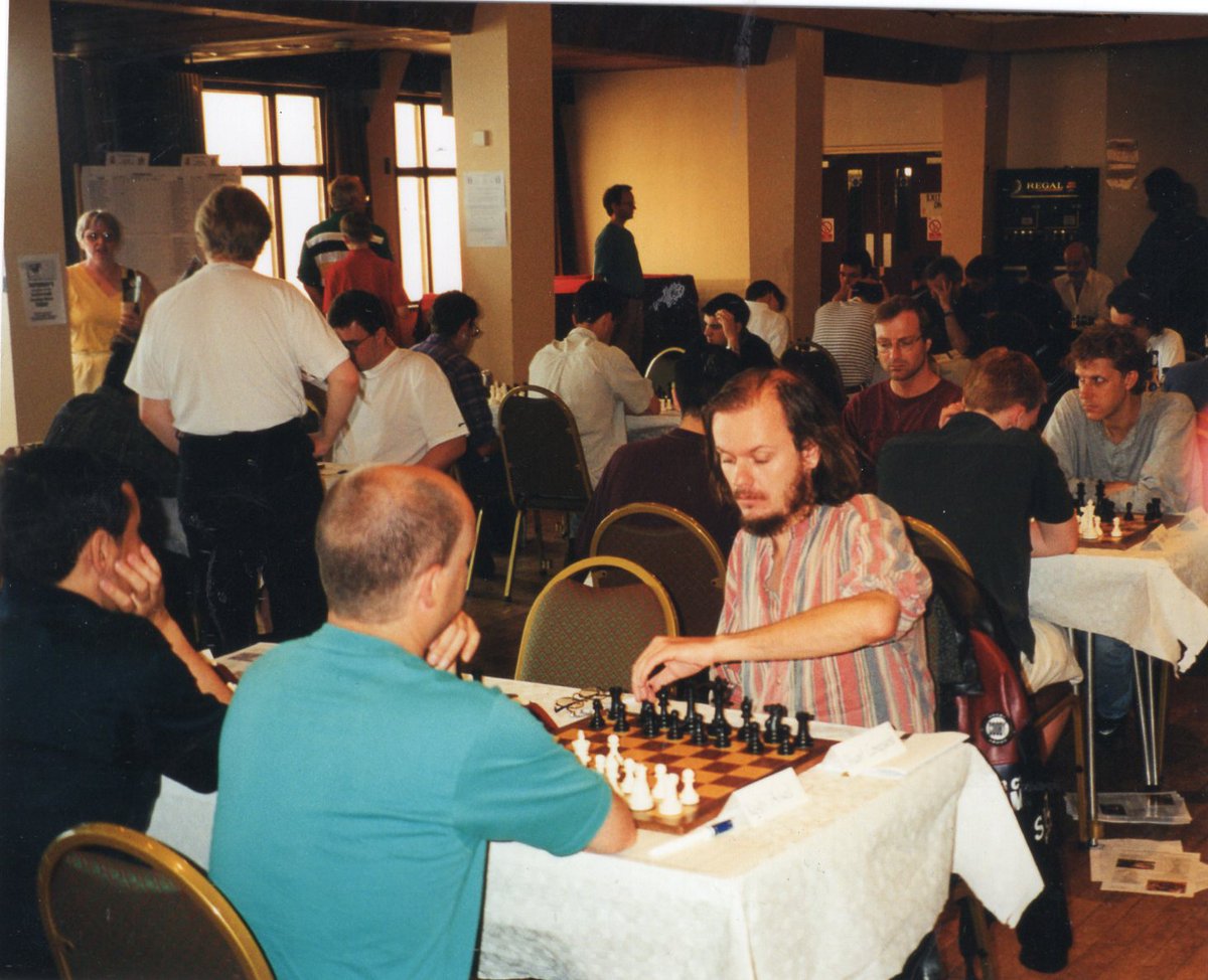 GaryLanechess (@garylanechess) on Twitter photo British Championship 1999, Round 5 is about to begin in Scarborough. <a href="/Atomrod/">Keith Arkell</a> versus <a href="/stuthefox/">Stuart Conquest</a> is about to start and I am behind them about to take on Adam Hunt. #chess #BritishChessChampionsip British Championship 1999, Round 5 is about to begin in Scarborough. <a href="/Atomrod/">Keith Arkell</a> versus <a href="/stuthefox/">Stuart Conquest</a> is about to start and I am behind them about to take on Adam Hunt. #chess #BritishChessChampionsip
