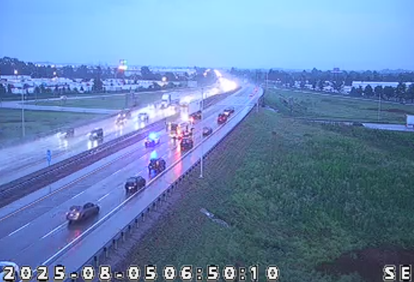 Matt Bair (@mattintraffic) on Twitter photo Greenwood: Crash on SB-65 at Main St./Exit 99. Two left lanes are blocked, slowing traffic to County Line Rd.
Delay is at 3 minutes. <a href="/WIBCTraffic/">WIBC Traffic</a> Greenwood: Crash on SB-65 at Main St./Exit 99. Two left lanes are blocked, slowing traffic to County Line Rd.
Delay is at 3 minutes. <a href="/WIBCTraffic/">WIBC Traffic</a>