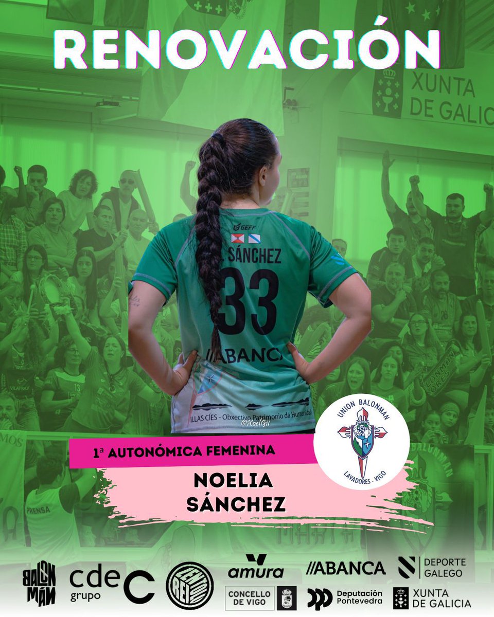 RENOVACIÓN 
Extremo zurda que se caracteriza por su intensidad y entrega, Noelia Sánchez afronta su segunda temporada con nosotros. 
El año pasado demostró su nivel y compromiso, siendo una jugadora importante que desempeñó un gran papel en los dos equipos.
#fgbalonman #grupocdec