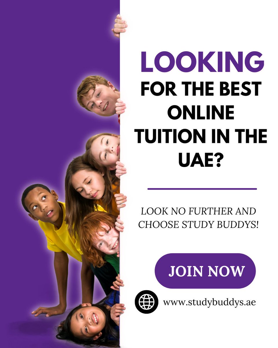 ✨ Struggling with studies? We’ve got the perfect buddy!
Let Study Buddys make learning easier and more exciting for your child. 🎓
🎯 Start your journey at studybuddys.ae

#onlinetuitionuae #studybuddys #smartlearning #tutoringuae #onlineclassesforkids #interactivelearn