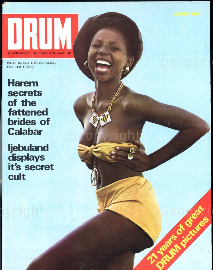 Nomsa Nene on the cover of Drum Magazine, January 1974.