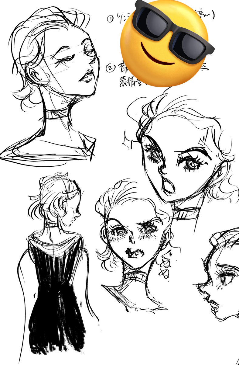 マンガ用のツンデレキャラを描く。
結構かわいい（自画自賛）

しっかり好きな作品とか作品さんの影響受けてるな…。