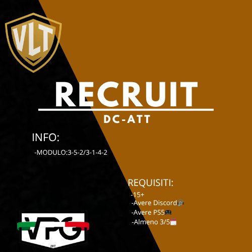 Cerchiamo DC e ATT per provino questa sera paghiamo miglior giocatore del mese e il più attivo💸 maggiori info in dm✉️
<a href="/pctransfermarkt/">🇮🇹 PRO CLUBS TRANSFERMARKT🔍</a> <a href="/RTAllProClub/">RETWEET ALL PROCLUB</a> <a href="/S6_trialhouse/">S6 Trialhouse | #proclubs</a> <a href="/HouseOfProClub/">H𝕠𝕦𝕤𝕖 𝕆𝕗 P𝕣𝕠C𝕝𝕦𝕓</a> <a href="/VPGItaly/">Virtual Pro Gaming Italy 🇮🇹</a> <a href="/PROCLUB_ITALY/">PROCLUB_MERCATO</a> <a href="/ProClubsRTweets/">ProClubsRTweets</a> @proleagueitalia
