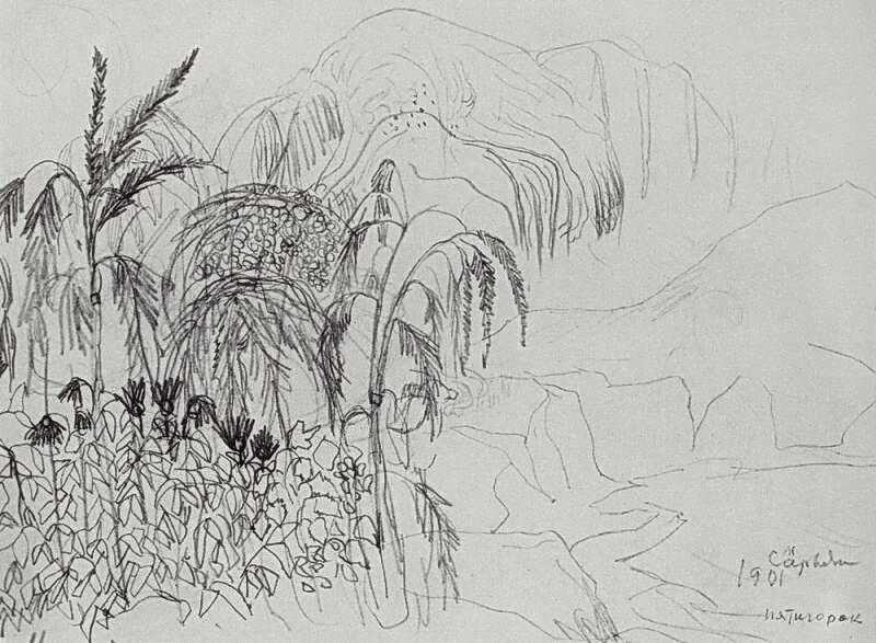 Trees in blossom #artbots #sarian