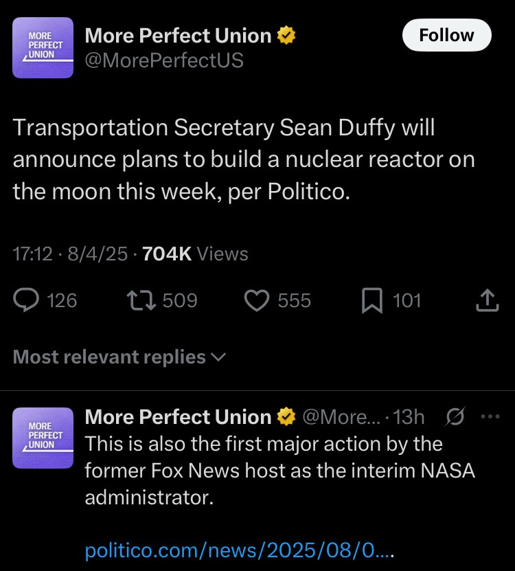 holy shit I hate so much space journalism there’s so much bad press constantly 
This has been planned for years!!! This predates Duffy by almost a decade!!!