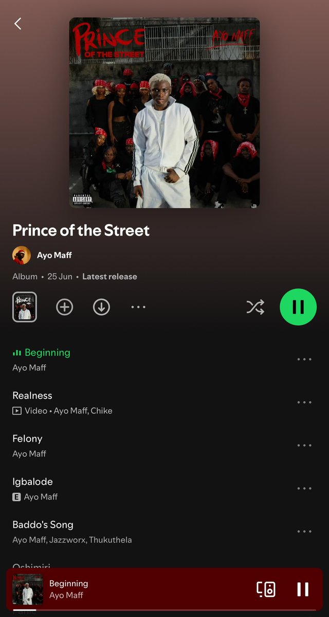 Alukabari Mgboalu (@alukaoncrack) on Twitter photo If we should all be truthful this is the only album dropped this year that has the lyrical depth, melody and natural vibes a classic album should give and yet it's not rated as top 3 this year so far? Omo <a href="/AyoMaff/">Ayo Maff 🥷🏽</a> na you we rate for this side! You be king! One day dem go know! If we should all be truthful this is the only album dropped this year that has the lyrical depth, melody and natural vibes a classic album should give and yet it's not rated as top 3 this year so far? Omo <a href="/AyoMaff/">Ayo Maff 🥷🏽</a> na you we rate for this side! You be king! One day dem go know!