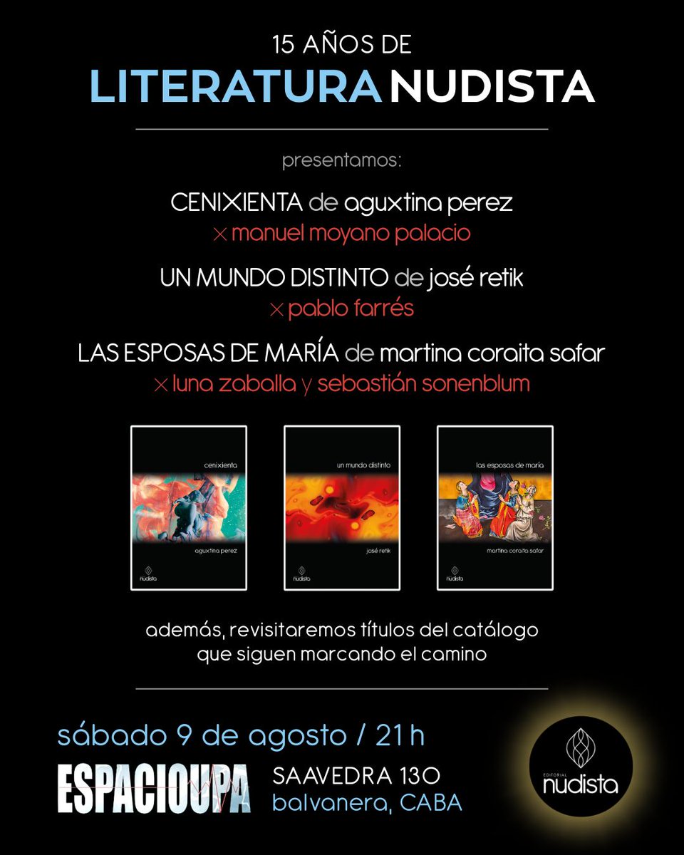 Celebramos 15 años de Nudista con un gran evento en el espacio UPA.