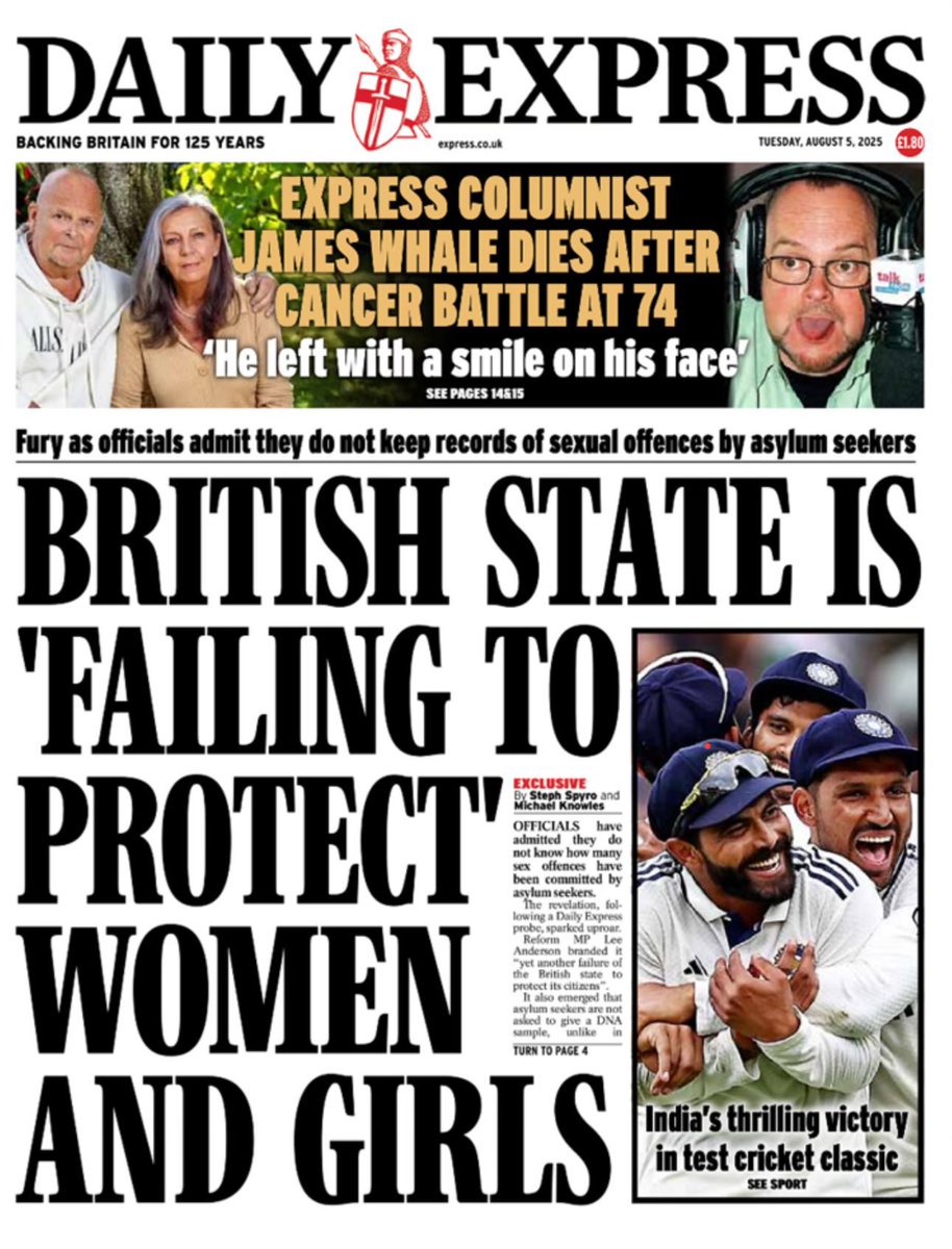 The British State is not just “failing to protect women &amp; girls”…

…It is actively putting us at risk. 
(While charging us increased taxes to do so).

Ssssshhhhhh…Don’t mention it tho, else you’ll be declared “far-right”.

Absolute clown land.