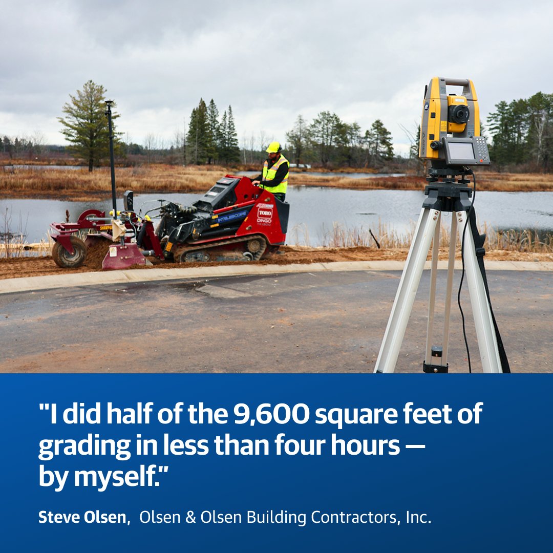 Sometimes the smallest tool in your fleet can deliver the biggest impact. Olsen &amp; Olsen Building Contractors used a walk-behind compact track loader with 3D control technology.

Read more: ow.ly/OuZ850Ww8ur