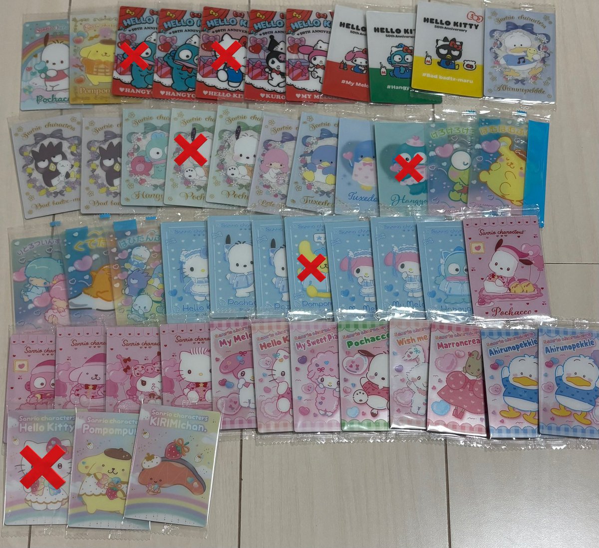 ww_crvx's tweet photo. サンリオ ウエハース ウェファーチョコ カード キャラクター大賞 いちご新聞 交換

譲→写真のもの

求→ シナモン シナモロール（異種○）

お気軽にお声掛けお願いします❁

キティ マイメロ クロミ ポムポムプリン ポチャッコ ハンギョドン コロコロクリリン がおぱわるぅ はなまるおばけ ばつ丸 https://t.co/k26Faph5Rd