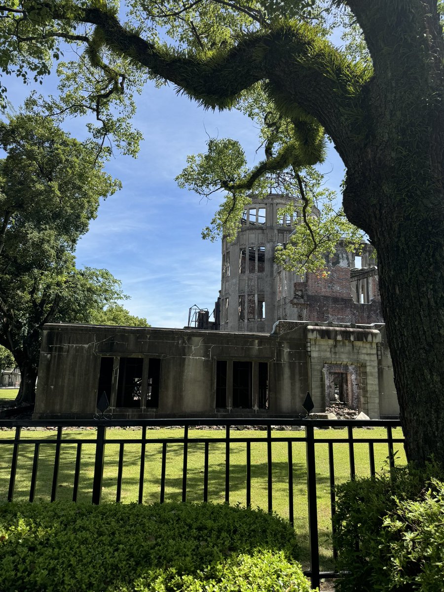 <a href="/keeper_of_books/">Adam Treeshepherd Rutsch</a> Amidst the unfathomable destruction lies hope- in green trees, green grass, green moss and vegetation- and resilient people. #hiroshimapeace #nomorenukes #PeaceNotWar