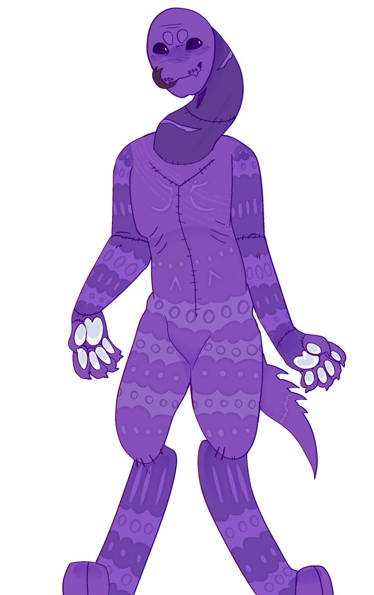 WillowHarvest's tweet photo. Dave since I don’t usually draw him with all of his scars for my own sanity, and a yap session since I get questions abt his design. I just thought make him freakish like the tape design and reptilian and it’s spiraled #dsaf #dayshiftatfreddys https://t.co/PyjmRQcexw