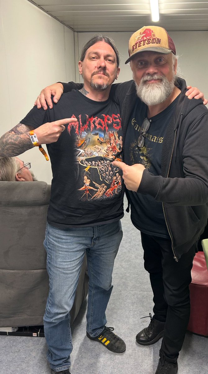 Great to see this fine gentleman again, mr. Leif Edling from the mighty <a href="/candlemass/">Candlemass</a>  at the Sylak Festival in France… good times shooting the shit and catching up and get to see the masters of doom obliterate the stage 🤘🏻
