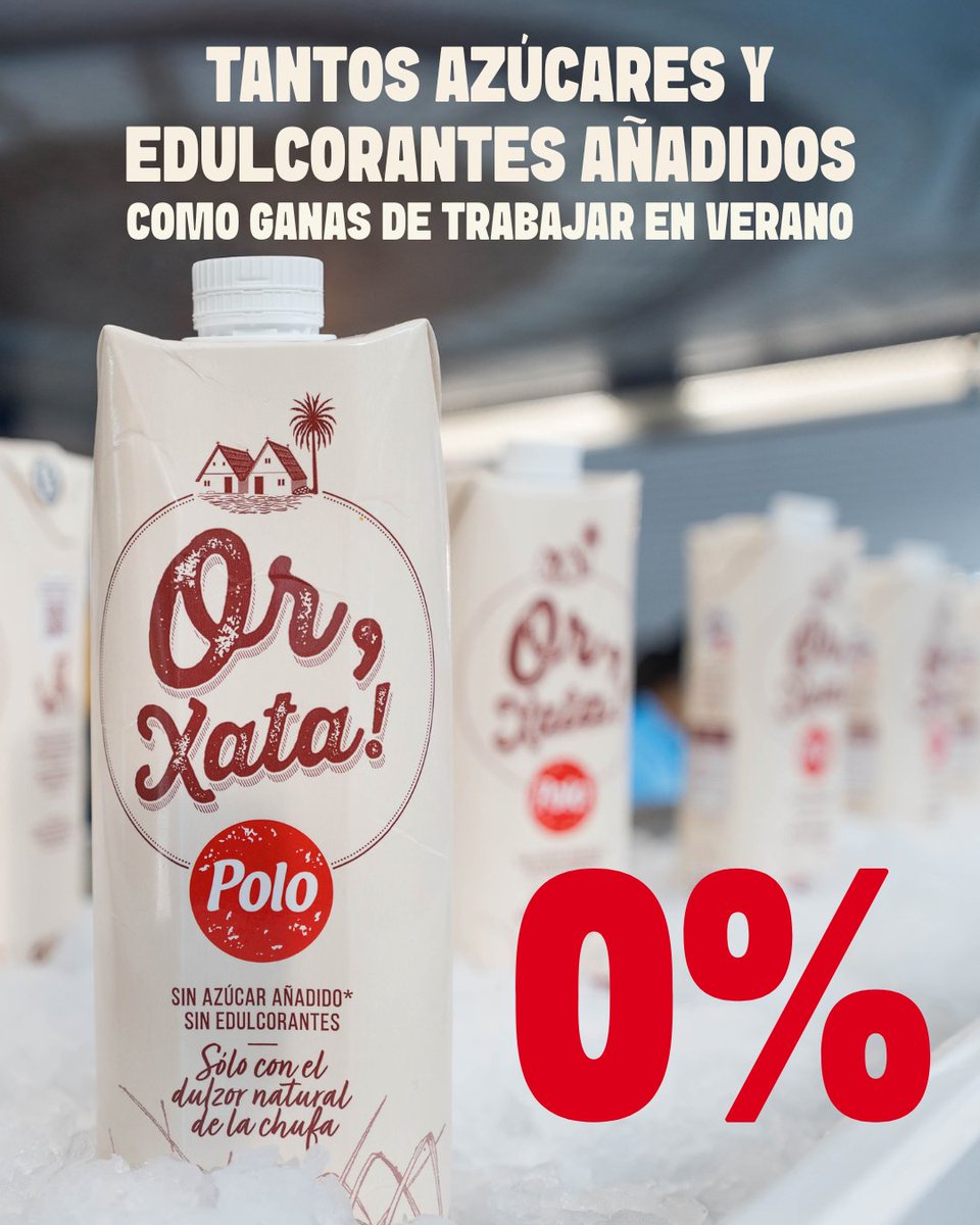 Te recordamos algo que te va a sentar tan bien como un vaso de horchata fresquita: si te has quedado sin vacaciones estamos sortenado un lote de la nueva horchata SIN SIN. 😉

#OrxataSIN #FartonsPolo #Valencia