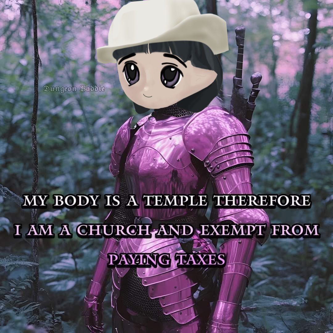 We do a little tax optimization
Milady