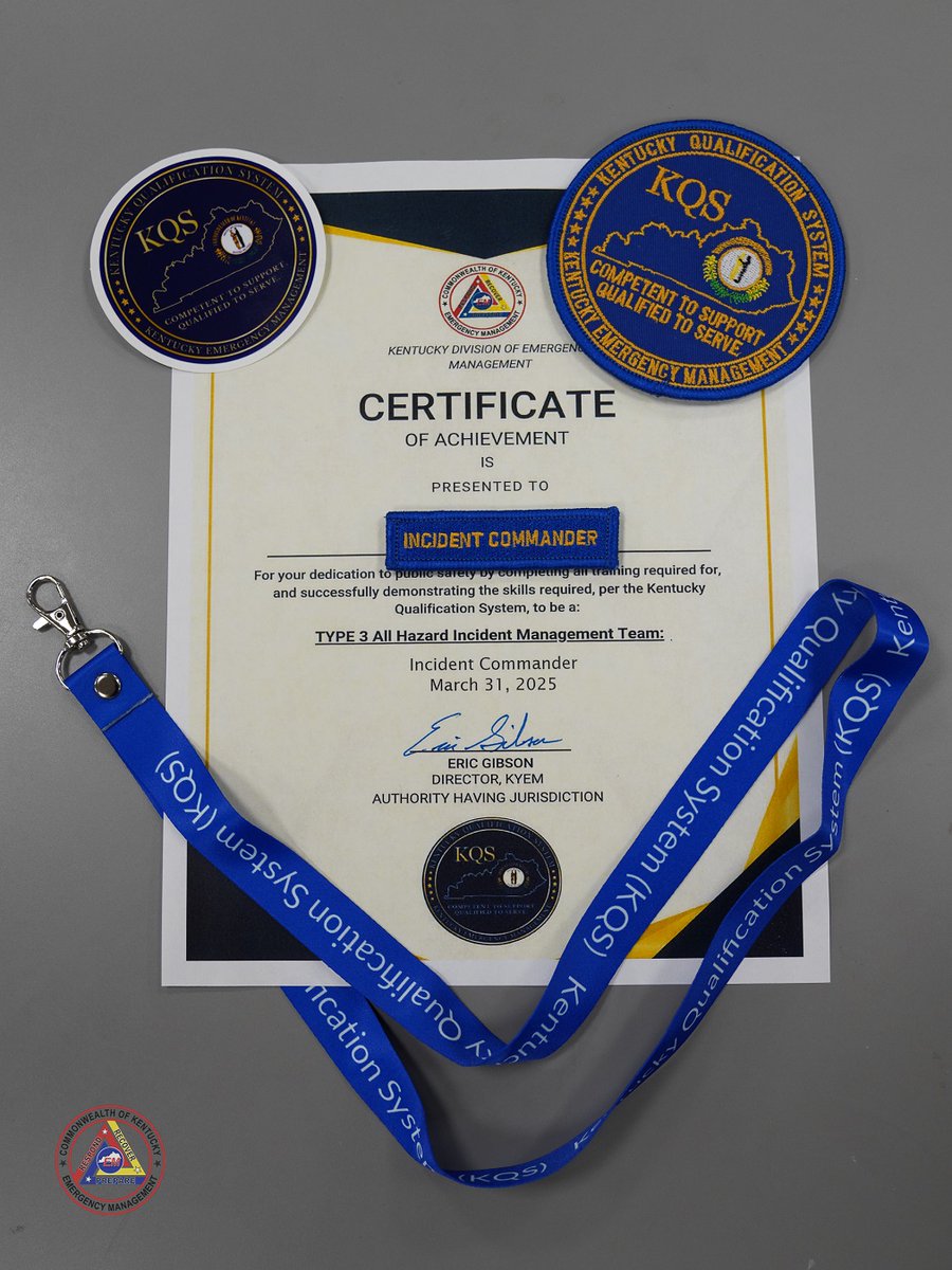 KQS Credentialing Ceremony celebrated Chief Matthew Swiderski for successfully earning his KQS credentials. Chief Swiderski is now certified to serve on Incident Management Teams (IMTs) as a Planning Section Chief. Read full blog at loom.ly/6ax_hsY